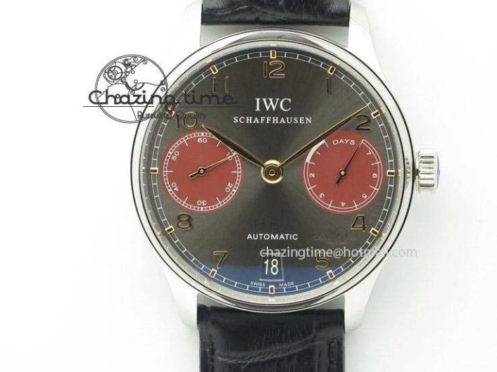 MIROTIME 0417 Sustainable Portuguese IW545408 White Dial ZF 1:1 Best Edition On Dark Blue Leather Strap 7335